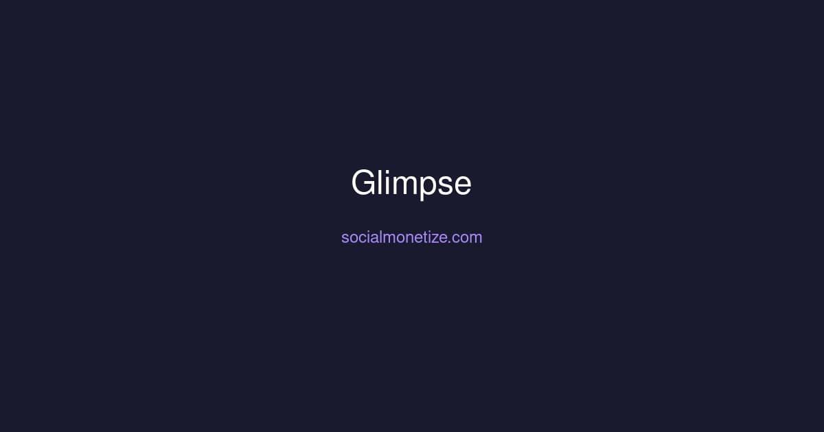Glimpse - AI social media tool